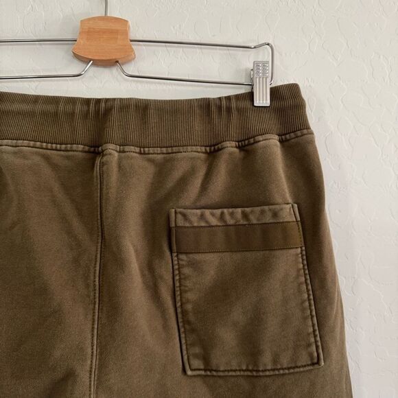 HELMUT LANG Logo Print Army Green Joggers Track Pants Men’s Size L - Picture 8 of 13